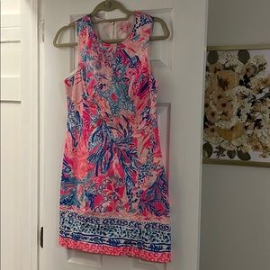 Lilly print shift dress